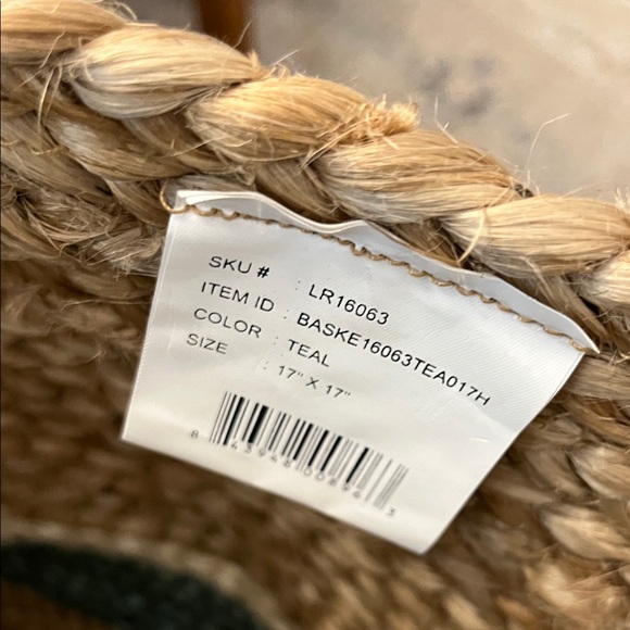 Handcrafted Large Woven Basket/Tote with Handles - Picture 3 of 4